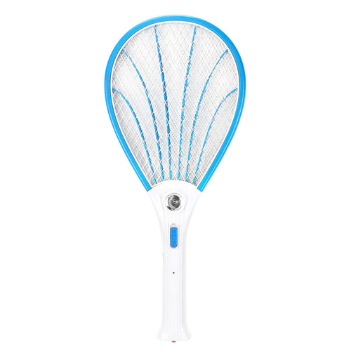 Rechargeable LED Electric Fly Swatter Metal Mesh Surface Indoors Outdoors Insect Mosquito Bug Killer  US PLUG VERSION