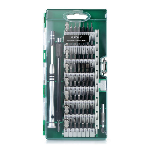 ELECALL Magnetic Screwdriver Set CR-V Bits Precision 60 in 1 Screw-driver Bit Screw Driver Multi-functional DIY Repair Tool Kit Electronic Maintenance for iPhone Mobile Phone Tablets Watch PC Laptop Digital Camera