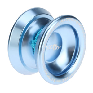 Professional Magic Yoyo T8 Aluminum Alloy Metal Yoyo 8 Ball KK Bearing with String for Kids Lake Blue